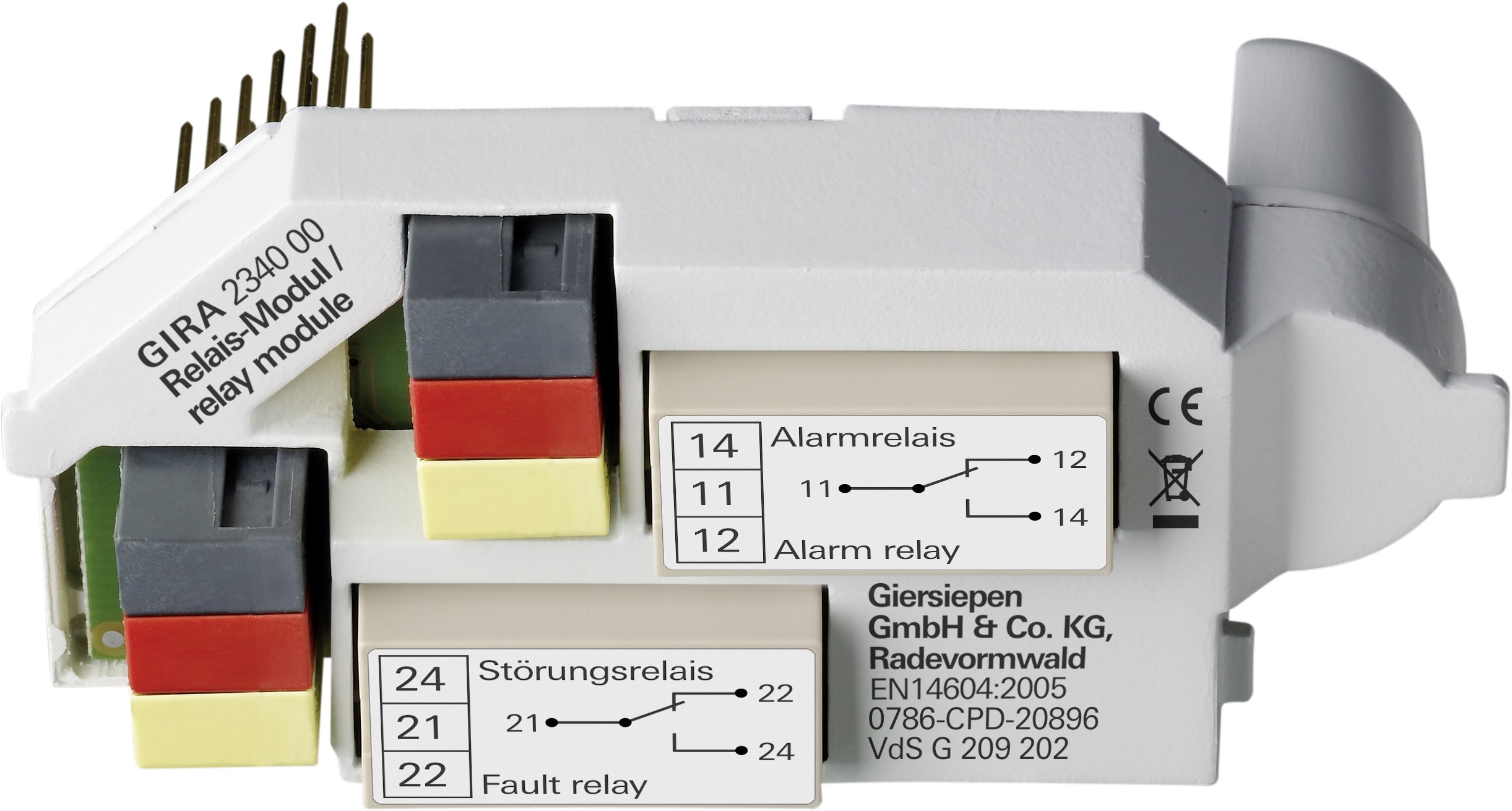 GIRA - Relémodul Røykvarsler Dual VdS Røykvarsler