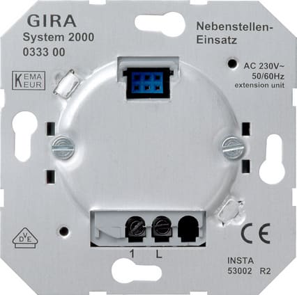 GIRA - Slave 2 leder System 2000