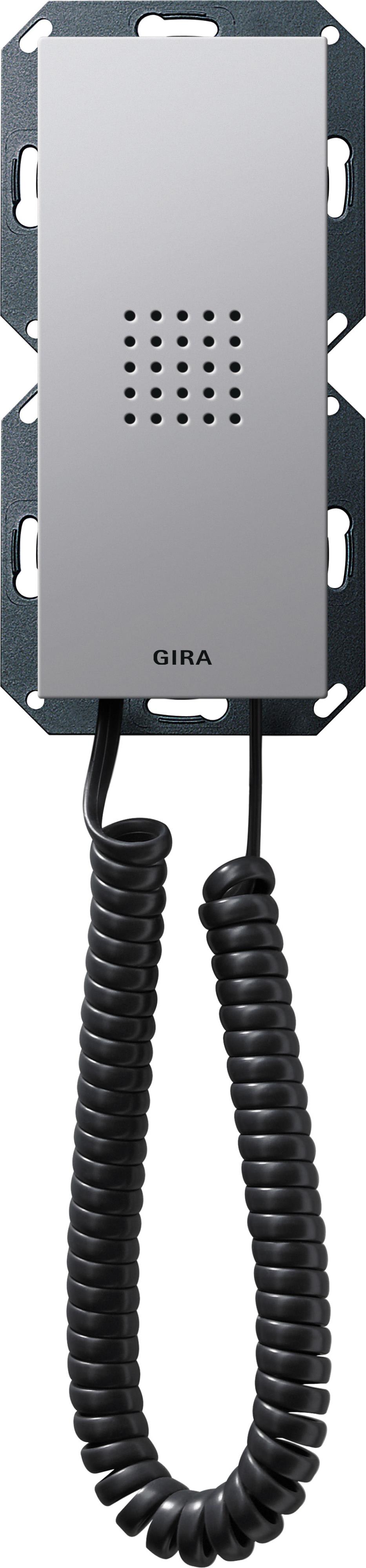 GIRA - Svarapparat Tlf.rør Gira E22 aluminium