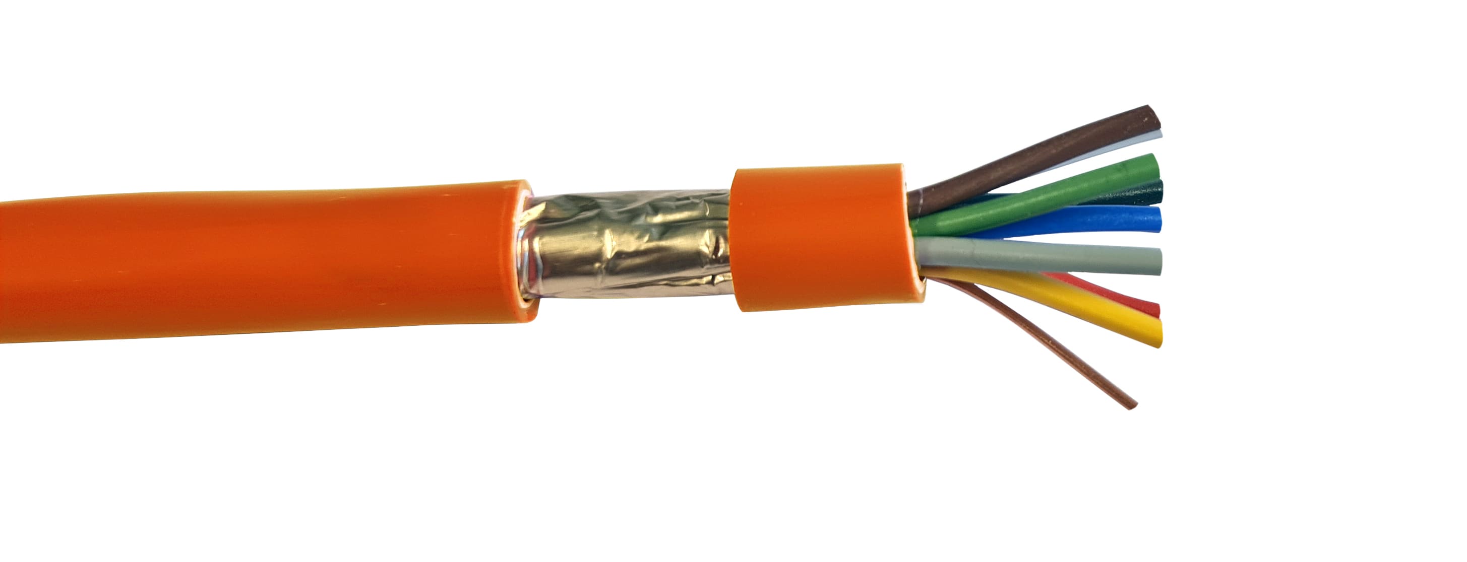 Elis Elektro AS - Funksjonssikker kabel 4x2x0,8mm JE-H(St)H E90 Orange