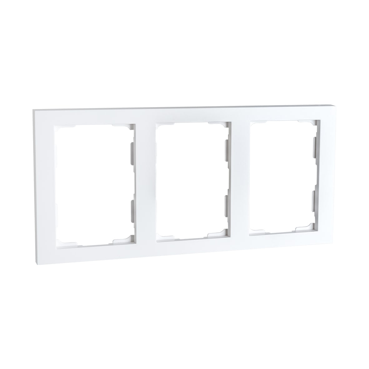 SG Armaturen - RAMME 3-HULL x 1,5 HVIT FOR HALVANNEN BOKS