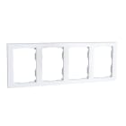 SG Armaturen - RAMME 4-HULL x 1,5 HVIT FOR HALVANNEN BOKS