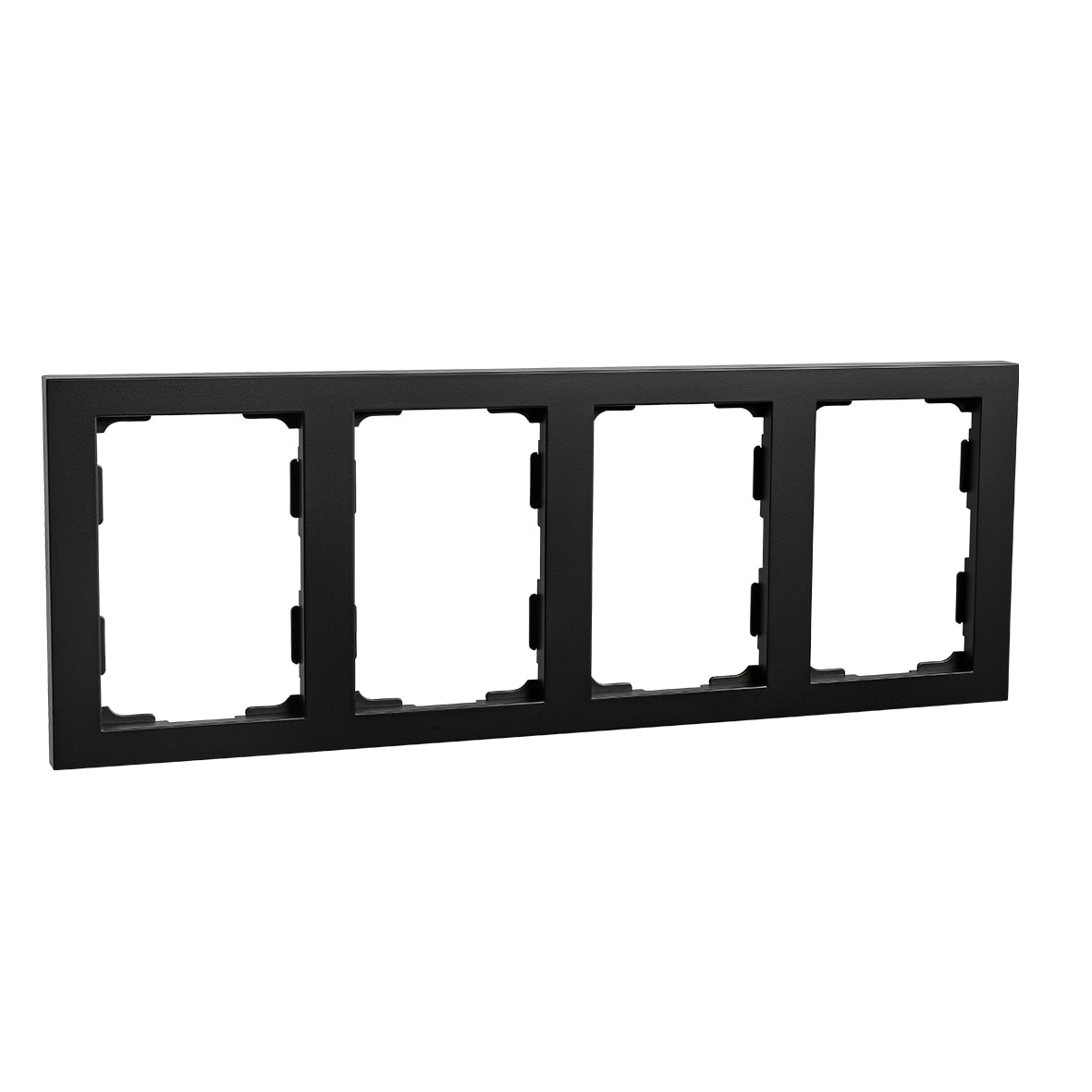 SG Armaturen - RAMME 4-HULL x 1,5 SORT FOR HALVANNEN BOKS