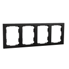 SG Armaturen - RAMME 4-HULL x 1,5 SORT FOR HALVANNEN BOKS