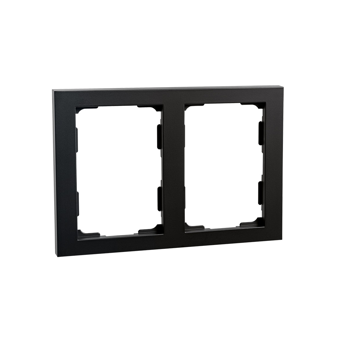 SG Armaturen - RAMME 2-HULL x 1,5 SORT FOR HALVANNEN BOKS