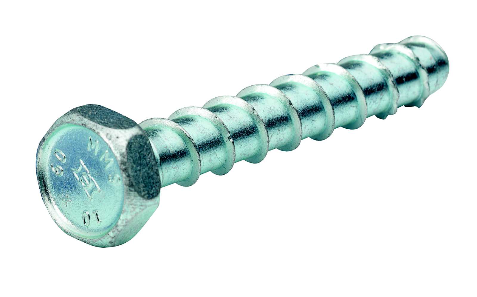 Wibe Group - Thorsman betongskrue MM-S 6x50MM (FZB) Sekskant hode 8mm, pakke av 100