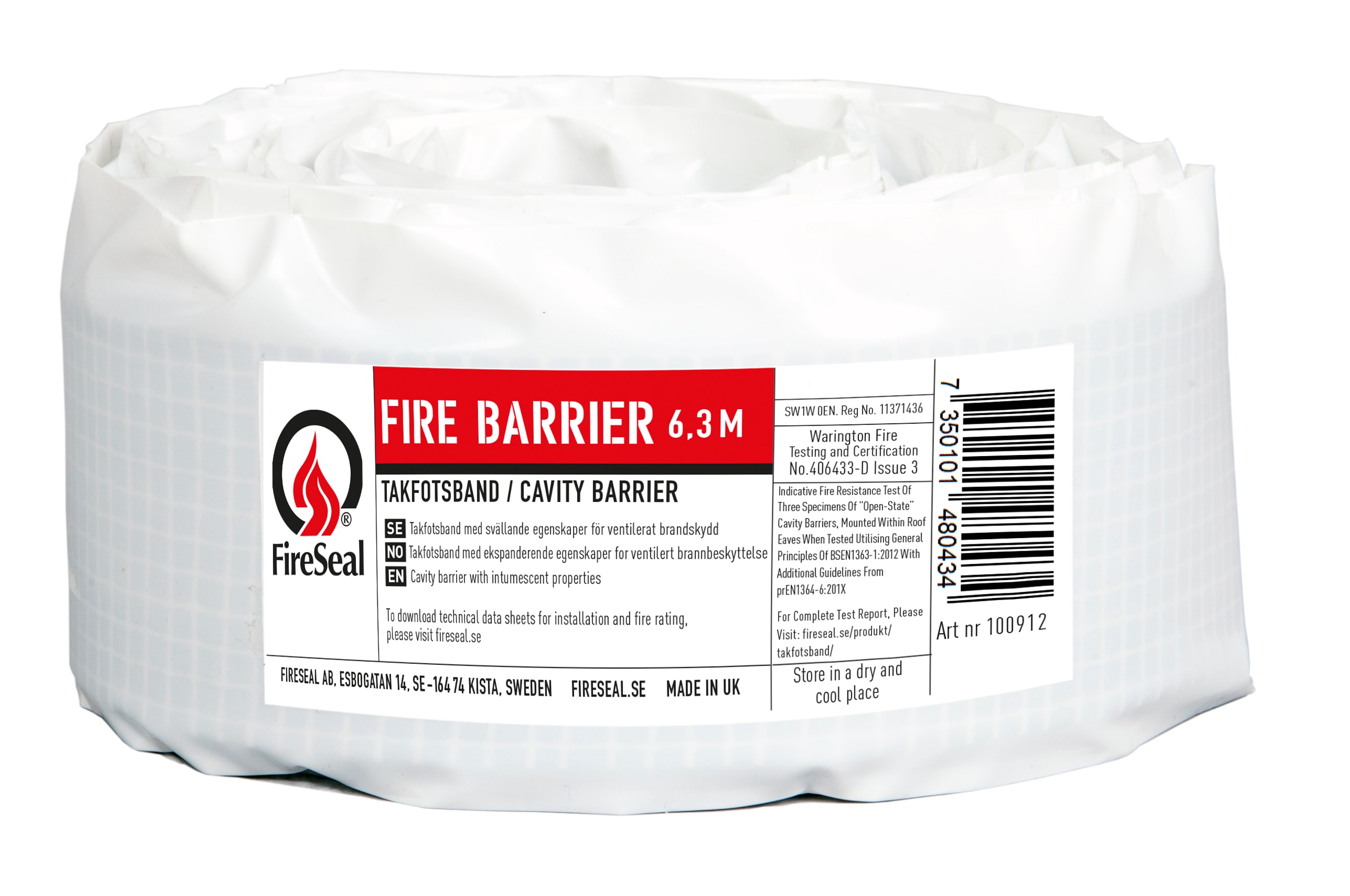 FireSeal - Fire Barrier 6.3m