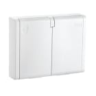SG Armaturen - STIKK IF IP44 DOBBEL M/J HVIT