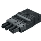 Wieland Electric GmbH - GST18i4 Kontakt, 4pol, Hun, Fjærklemme, Sort