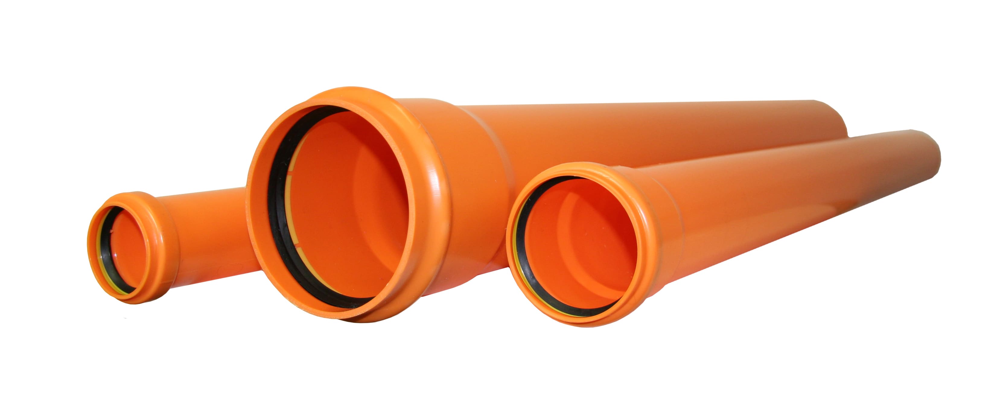 Pipelife - 110/3,8mm - 6m  Protectline kabelrør, PVC, SN8, oransje
