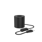 Nortronic - Sylinder E27 Sort 1,8m kabel m/bryter