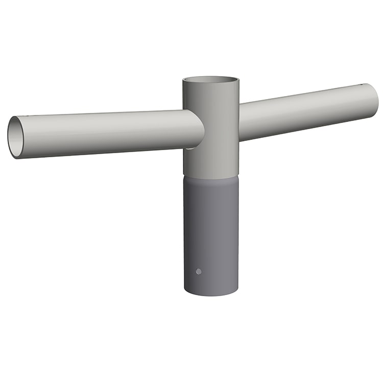 Vik Ørsta AS - TOPPSTYKKE 2X60 FOR Ø76