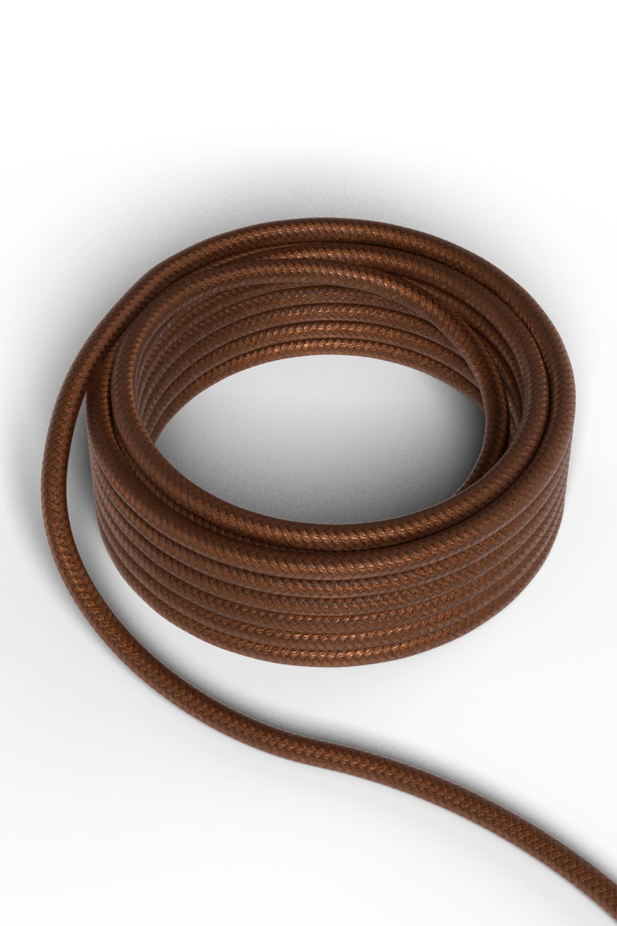 Nortronic - Creation Tekstilkabel 3m Brun metallic