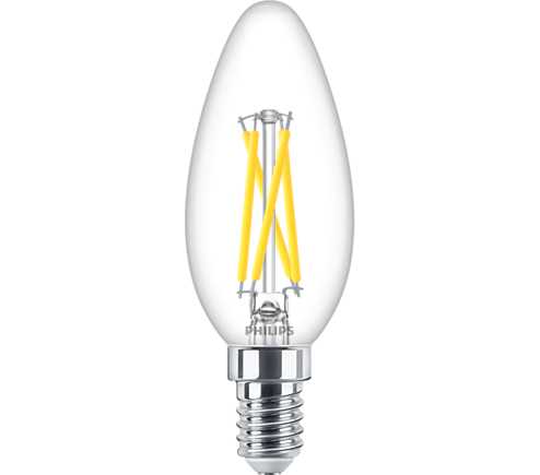 Philips - LED Classic WarmGlowDimmable 25W E14 mignon. Klar filament. 2700-2200 Kelvin.