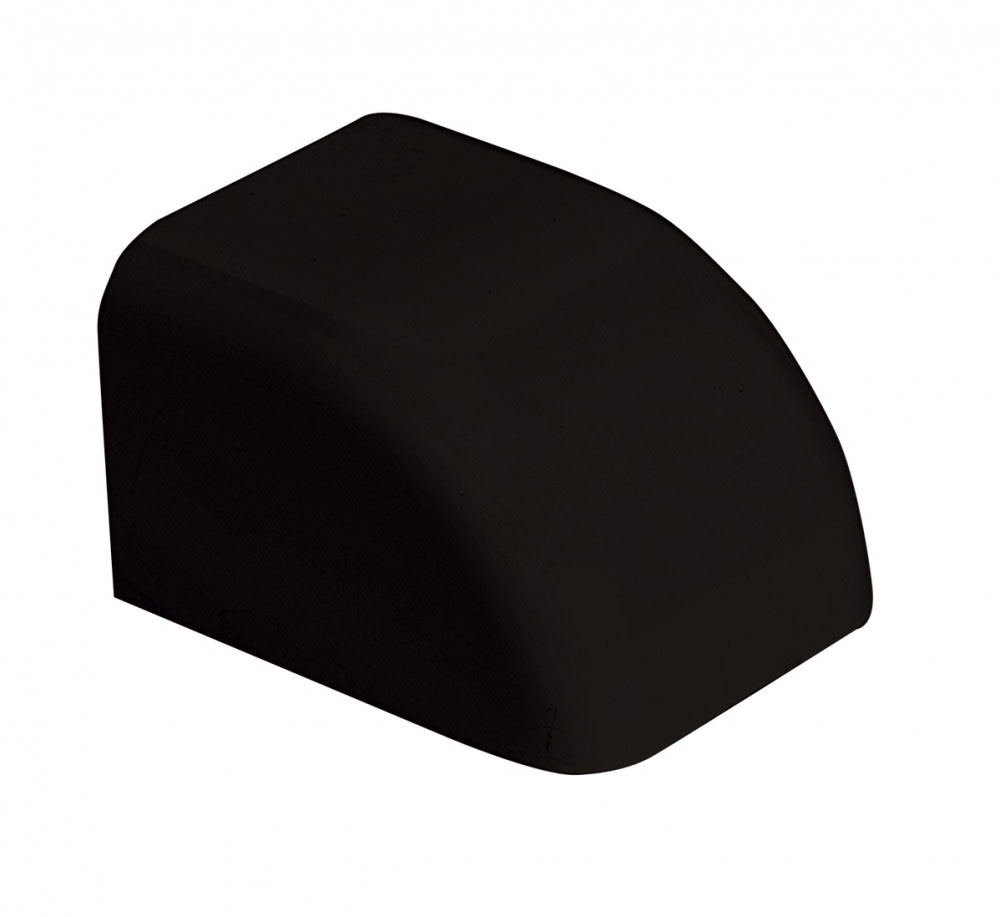 Grøntklima AS - Endeavslutning, 80 x 60mm sort, til Standard & Artic