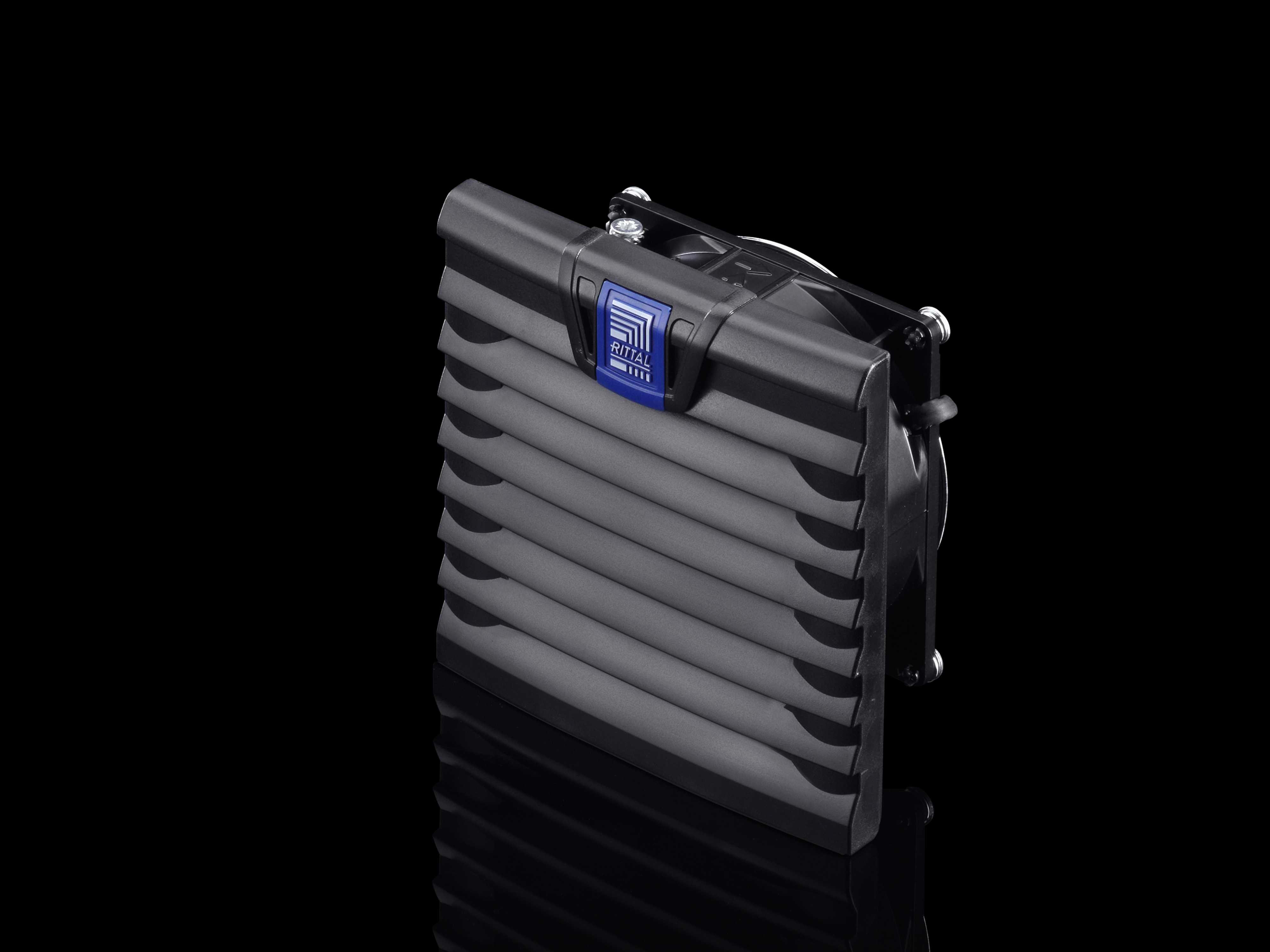 Rittal - Komplett vifteenhet for montering på flater uten verktøy. Lufteffekt på 20 - 900 m³/h, IP 54.