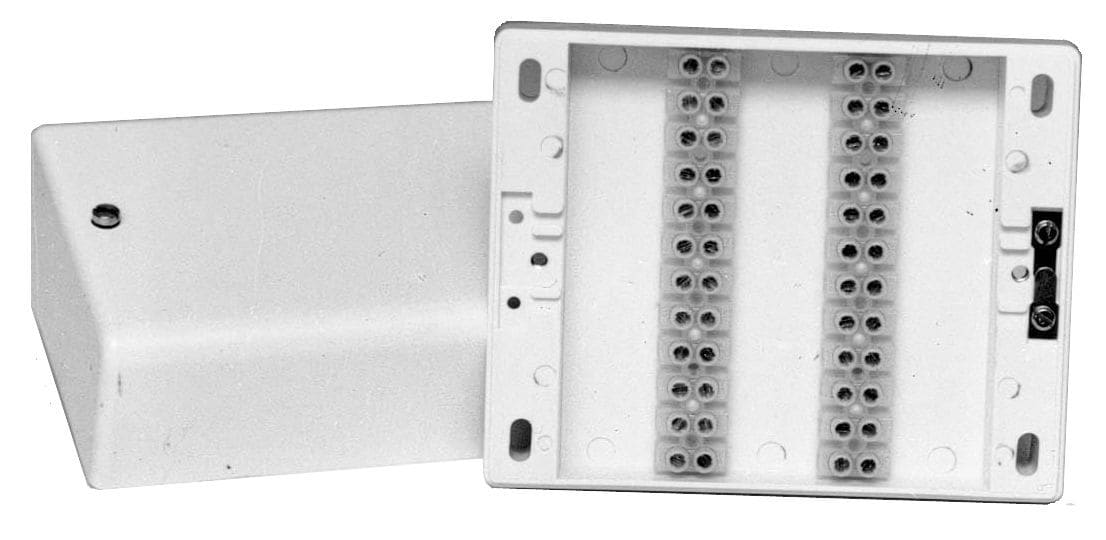 CQR Security Ltd. - Koblingsboks m/skruterminaler 24 terminaler - hvit