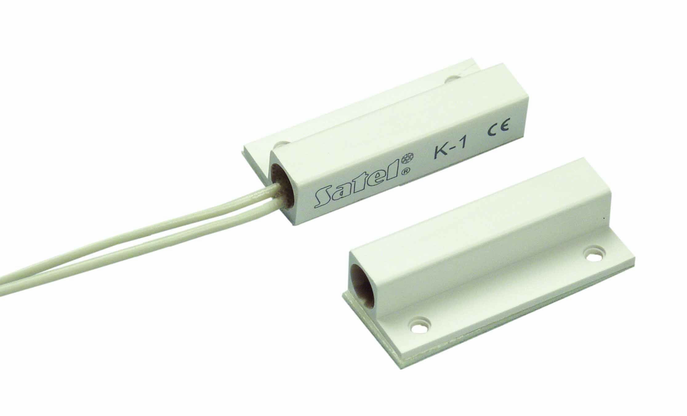 Satel - Utenpåliggende hvit magnetkontakt 2EOL 2x1,1kOhm