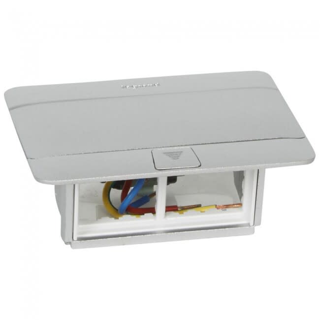 Legrand - Pop-Up Matt aluminium 4 moduler