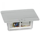 Legrand - Pop-Up Matt aluminium 4 moduler