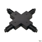 SLV - X-skjøt F/230V 1T skinne sort TILBEHØR 1-TENNING