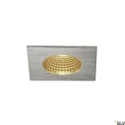 SLV - PATTA-I DL 3K SQ børst alu 38° DOWNLIGHT FIRKANTET