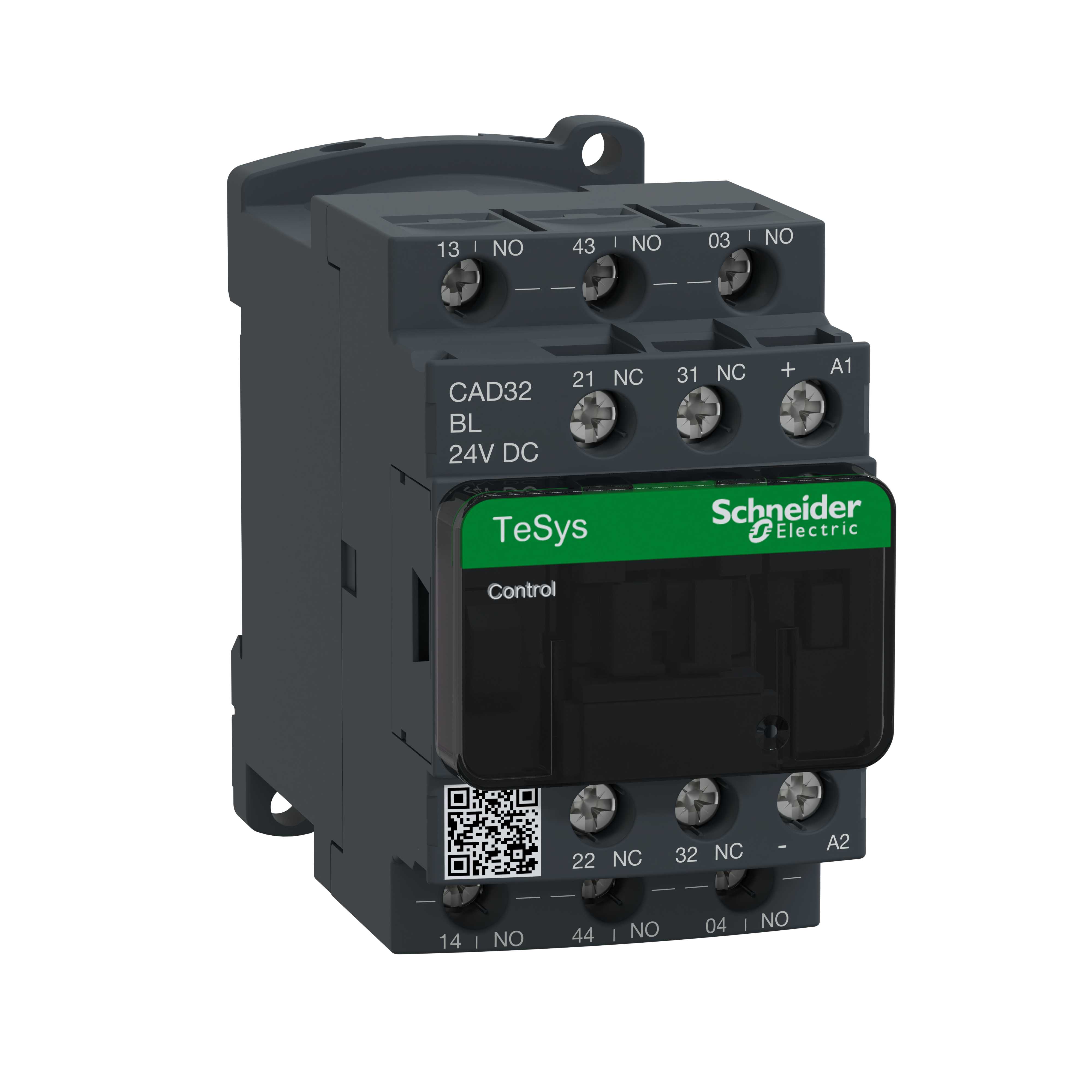 Schneider Electric - CAD32BL Hjelperelé 3NO+2NC 24VDC