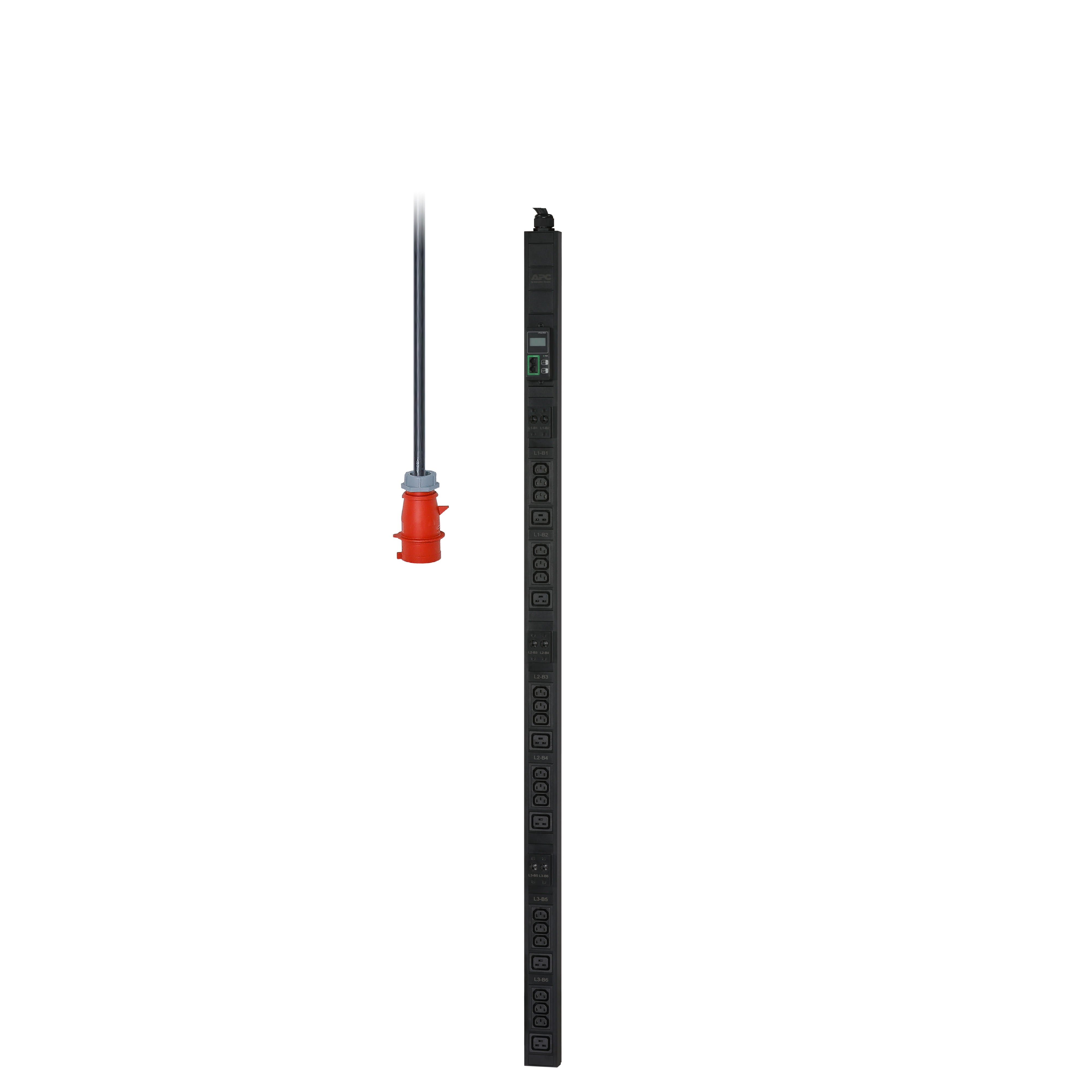 Schneider Electric - Easy PDU, Metered, Zero U, 22 kW, 230V, (18) C13 & (6) C19;IEC309