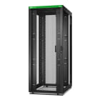 Schneider Electric - EasyRack800/42U/1200 med hjul,føtter, lås, 4 braketter, uten sidepanel og bunn. Sort