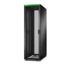Schneider Electric - EasyRack600/42U/1000 med hjul,føtter, lås, 4 braketter og sidepanel ,uten bunn. Sort