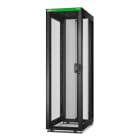 Schneider Electric - EasyRack600/42U/1000 med hjul,føtter, lås, 4 braketter, uten sidepanel og bunn. Sort
