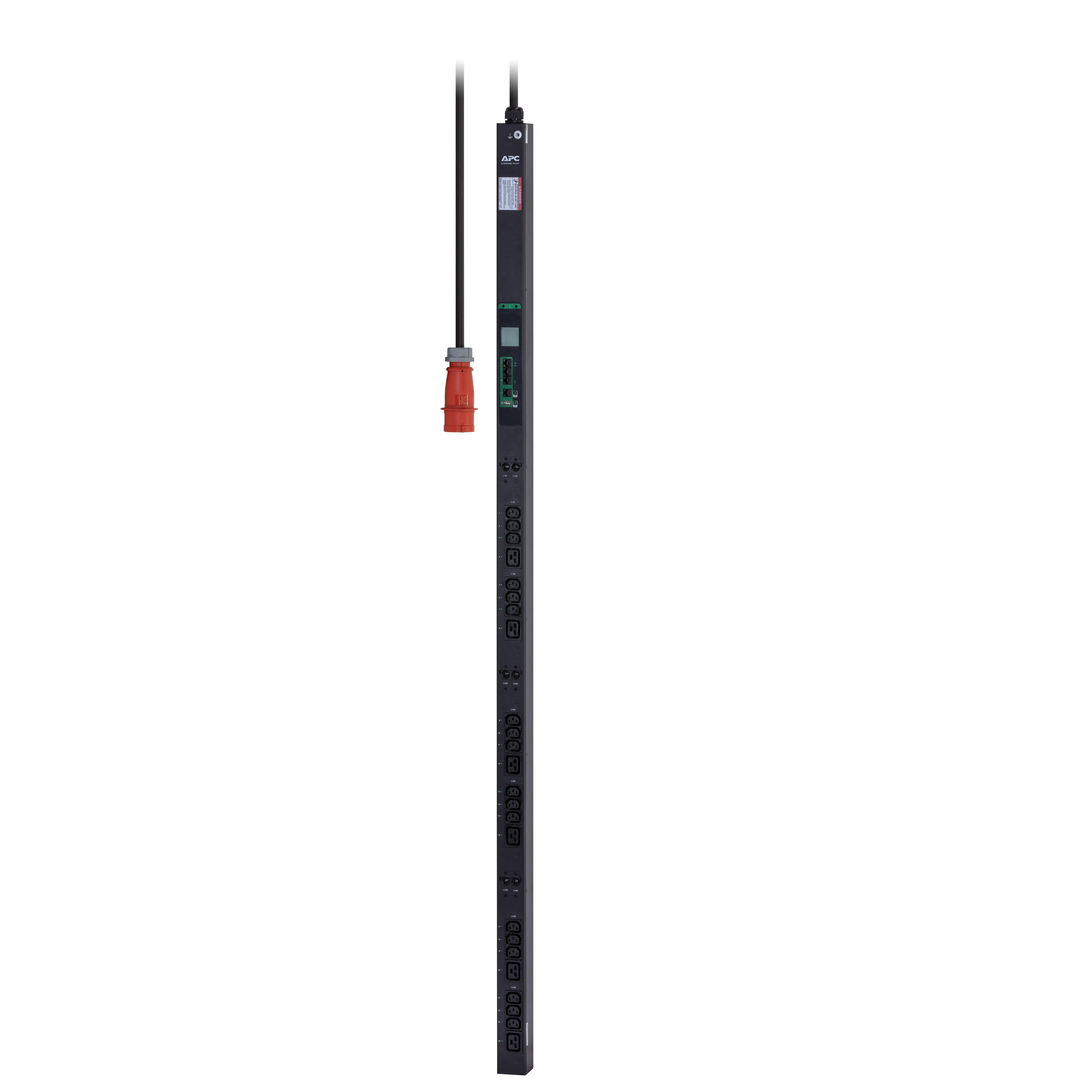 Schneider Electric - Easy PDU, Switched, Zero U, 22 kW, 230V, (18) C13 & (6) C19；IEC309
