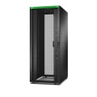 Schneider Electric - EasyRack800/42U/1200 med hjul,føtter, lås, 4 braketter og sidepanel ,uten bunn. Sort
