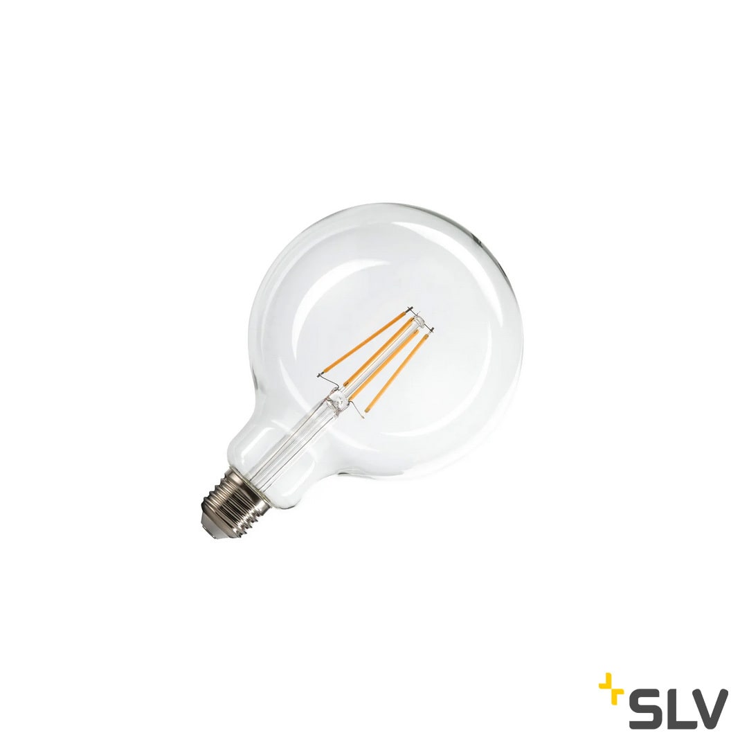 SLV - LED G125 Fil 7,5W/927 D E27 G125 FIL 7, LYSKILDE