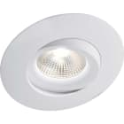 CTM Lyng - Downlight NorLum Cosmo hvit lavtbyggenede tiltbar 360gr.