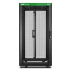 Schneider Electric - EasyRack600/24U/1200 med hjul,føtter, lås, 4 braketter og sidepanel ,uten bunn. Sort