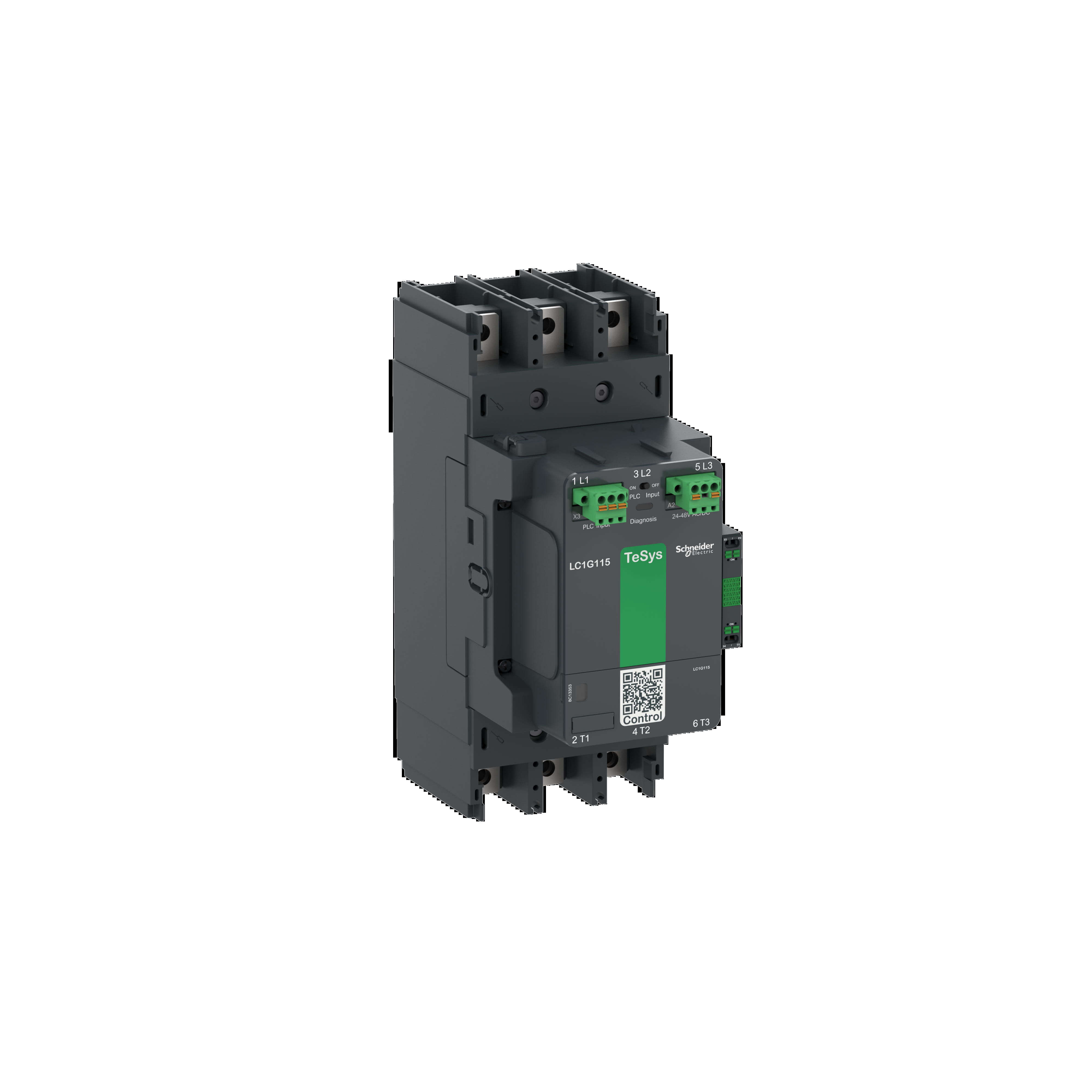 Schneider Electric - Kontaktor TeSys LC1G 225A 440V 3P AC3 avansert 200-500V AC-DC spole