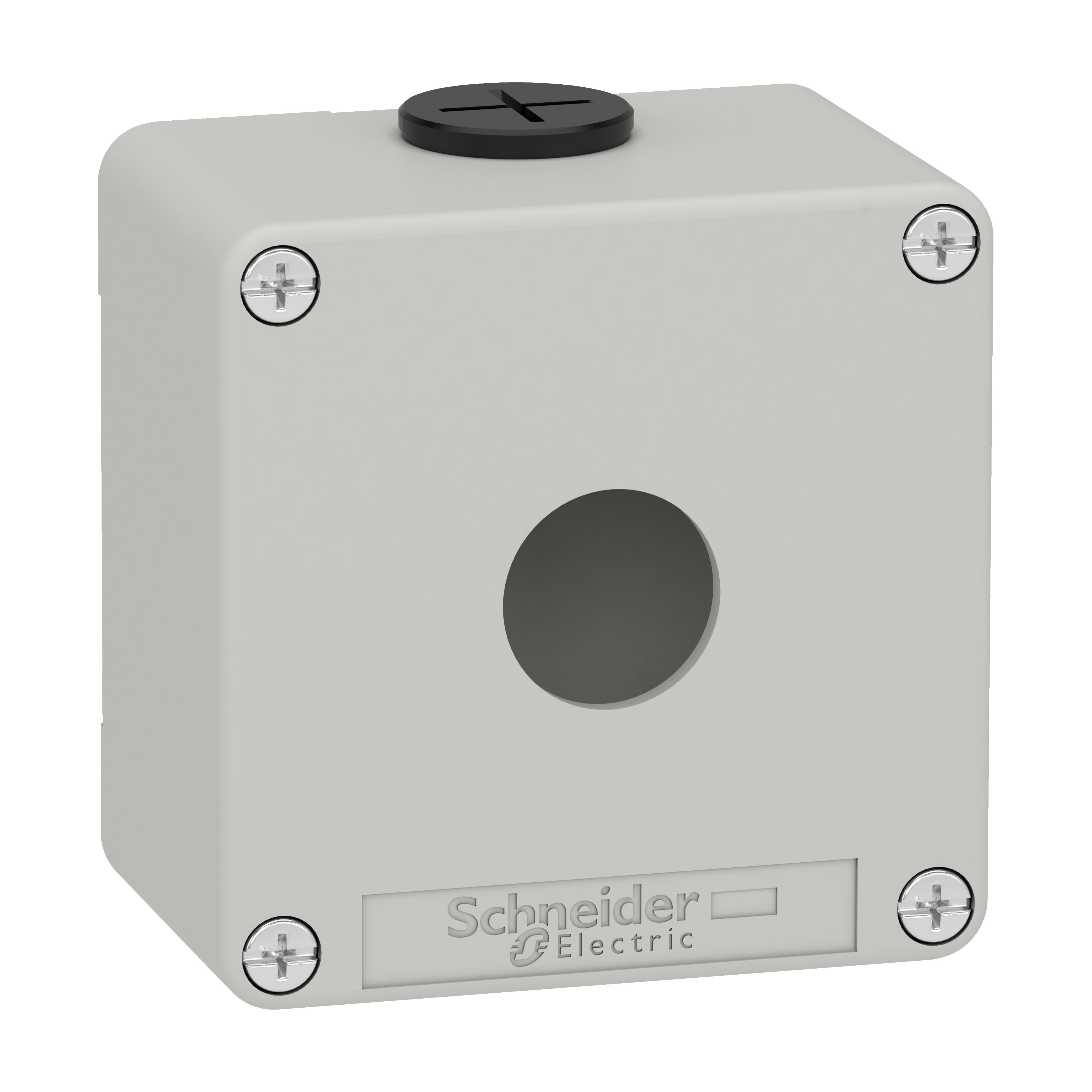 Schneider Electric - Trykknappboks metall grå for 1