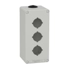 Schneider Electric - Trykknappboks metall grå høy f