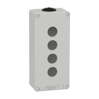 Schneider Electric - Trykknappboks metall grå for 4