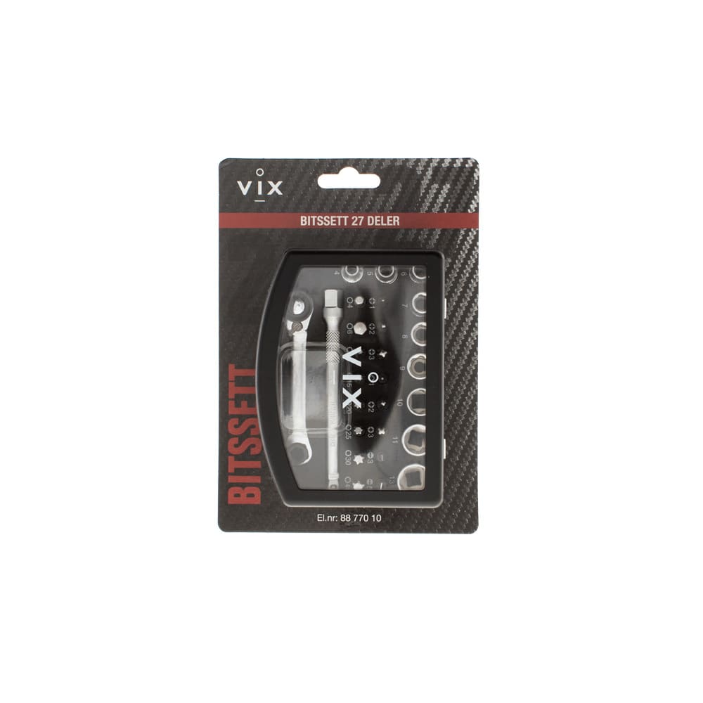 VIX Tools - Bitssett skralle 27 deler