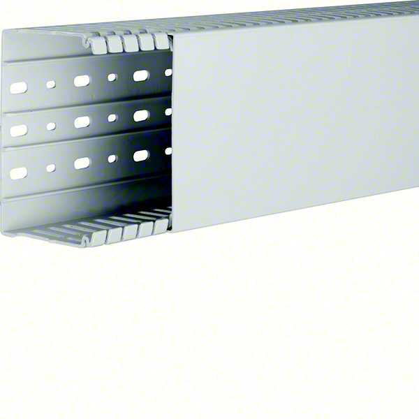 Hager - HA7100080 Slissekanal Halogenfri 100x80x2000mm lysgrå