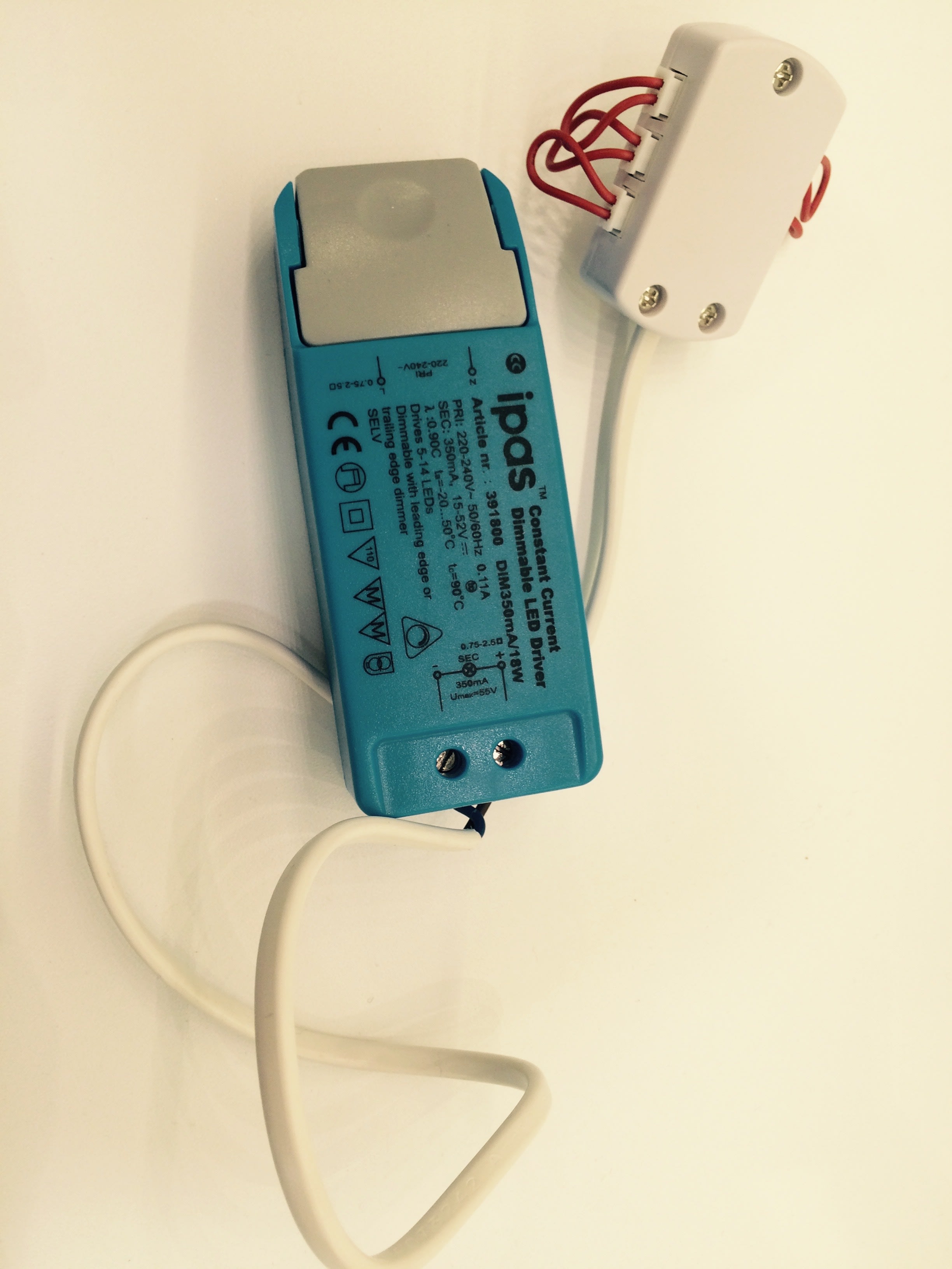 IPAS - IPAS LED Driver 350mA 5-18wDIM LED Driver med 6x fordeler