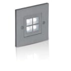 IPAS - IPAS Kvadro 1w WW LED Mlrt alu Veggarmatur trapp/korridor