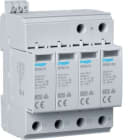 Hager - Overspenningsvern type 2, 4-p 400V TNS, m. signal, Uc 275V, Up ≤ 1,35kV, In 20kA, Iimp 40kA