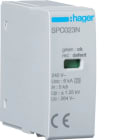 Hager - Patron, reservedel til overspenningsvern - finvern type 3, SPC203N