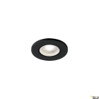 SLV - KAMUELA ECO, Brannklasset innfelt downlight, LED, 4000K, sort, 38°, kan dimmes, IP65