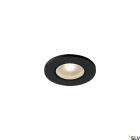 SLV - KAMUELA ECO, Brannklasset innfelt downlight, LED, 3000K, sort, 38°, kan dimmes, IP65