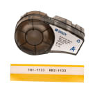 Brady - M21-750-427. Hvit/klar vinyltape. Selvlam. Bredde: 19.05mm, tekstfelt: 9.53mm, lengde: 4.26m