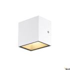 SLV - SITRA CUBE WL, LED utendørs vegg- og takarmatur, hvit, IP44, 3000K, 10W
